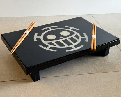 Anime-Inspired Pirate Flag Sushi Board