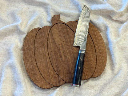 White Oak Pumpkin Board | Handcrafted Wooden Fall Serving & Charcuterie Board