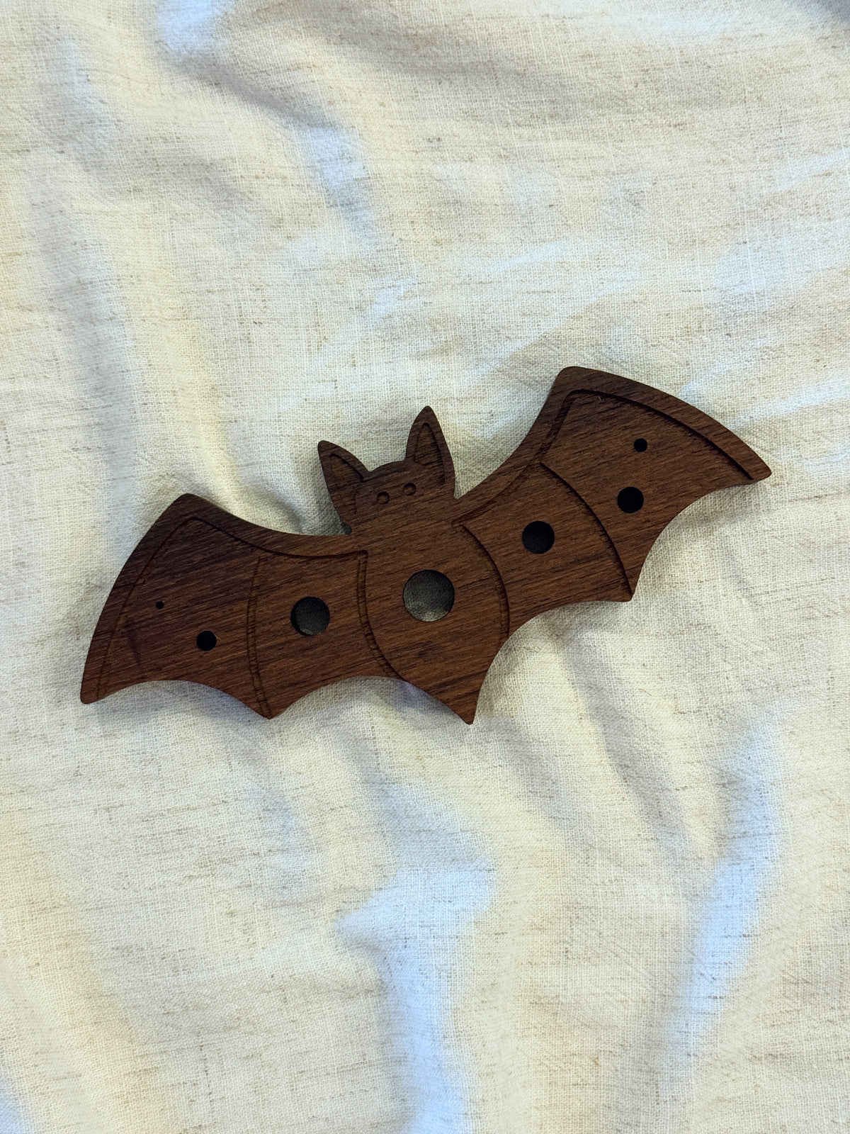 The Bat Herb Stripper | Solid Red Oak Handmade Kitchen Tool