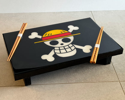 Anime-Inspired Pirate Flag Sushi Board